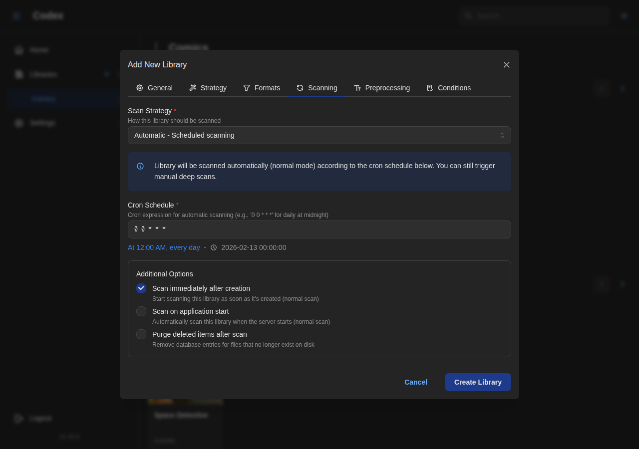 Add Library - Manga Scanning